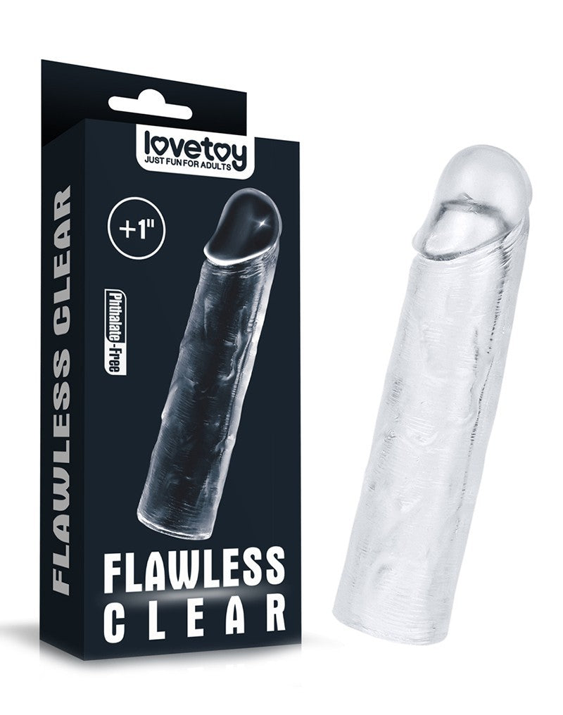 sleeve günstig Kaufen-LoveToy - Flawless Clear Penis Sleeve + 2.5 cm. LoveToy - Flawless Clear Penis Sleeve + 2.5 cm <![CDATA[LoveToy - Flawless Clear Penis Sleeve + 2.5 cm. Dies ist eine transparente Hülle, die eine Verlängerung von 2.5 cm bietet. Die Hülle ist elastisch u