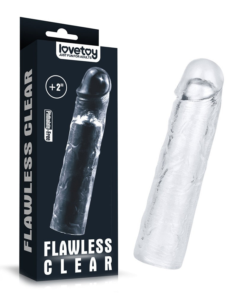 sleeve günstig Kaufen-LoveToy - Flawless Clear Penis Sleeve + 5 cm. LoveToy - Flawless Clear Penis Sleeve + 5 cm <![CDATA[LoveToy - Flawless Clear Penis Sleeve + 5 cm. Dies ist eine transparente Hülle, die eine Verlängerung von 5 cm bietet. Die Hülle ist elastisch und passt