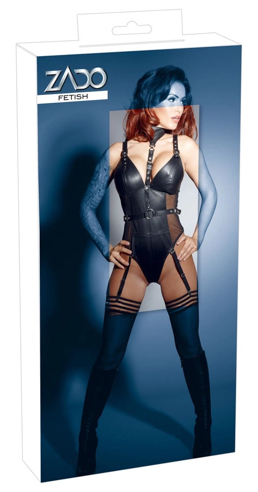 Of S  günstig Kaufen-Leather Body 2XL. Leather Body 2XL <![CDATA[With removable suspender straps!. Black body made out of lamb nappa leather with powernet at the sides and a zip at the back. Belt, bra straps and choker can be adjusted. With four removable and adjustable suspe