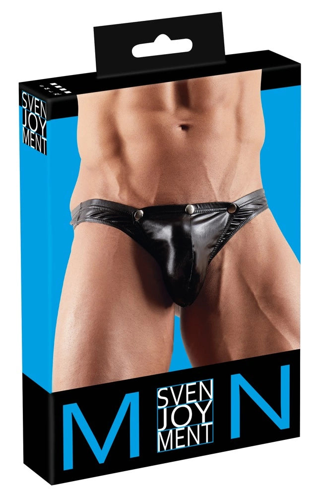 you to günstig Kaufen-Men´s String M. Men´s String M <![CDATA[Show what you have to offer!. You can be ready for any occasion in this shiny stretchy black string, thanks to the pouch that can be removed using the press studs. Your best asset will also look even more 