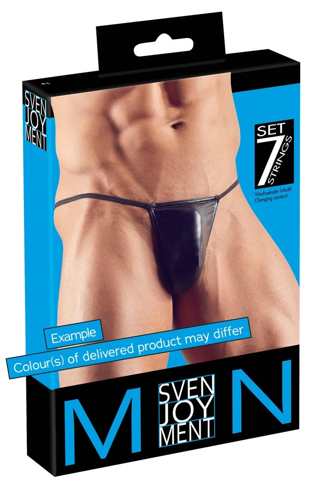the Man günstig Kaufen-Men's Strings x 7 S-L. Men's Strings x 7 S-L <![CDATA[Underwear for the stylish and erotic man!. 7 strings from Svenjoyment for the price of one! The designs of the 7 strings are constantly changing and they are also chosen at random – there could be id