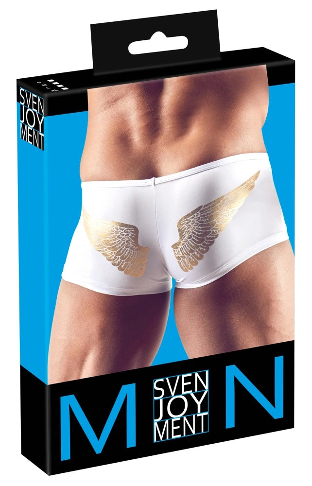 and the günstig Kaufen-Men's Pants S. Men's Pants S <![CDATA[Are than just an eye-catcher!. Microfibre pants with golden angel's wings at the back. The zip over the pouch adds the finishing touch to this trendy look.. 92% polyester, 8% spandex.]]>. 