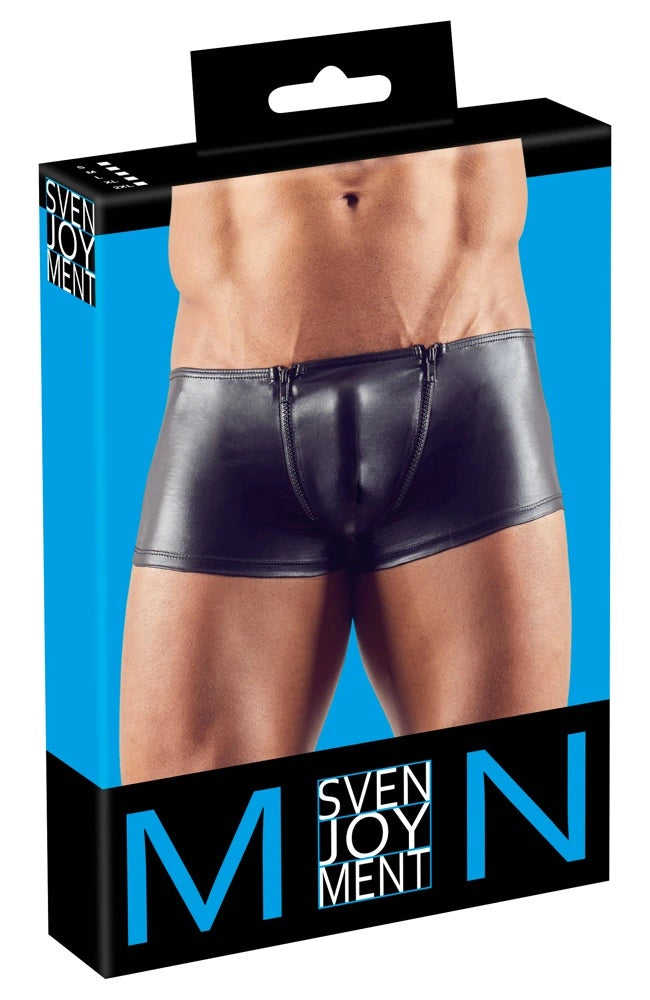 with the günstig Kaufen-Men's Pants S. Men's Pants S <![CDATA[Perfect for wild parties!. Very shiny pants with fancy zips down either side of the pouch. The bum contouring seam creates a hot backside.. 92% polyester, 8% spandex.]]>. 