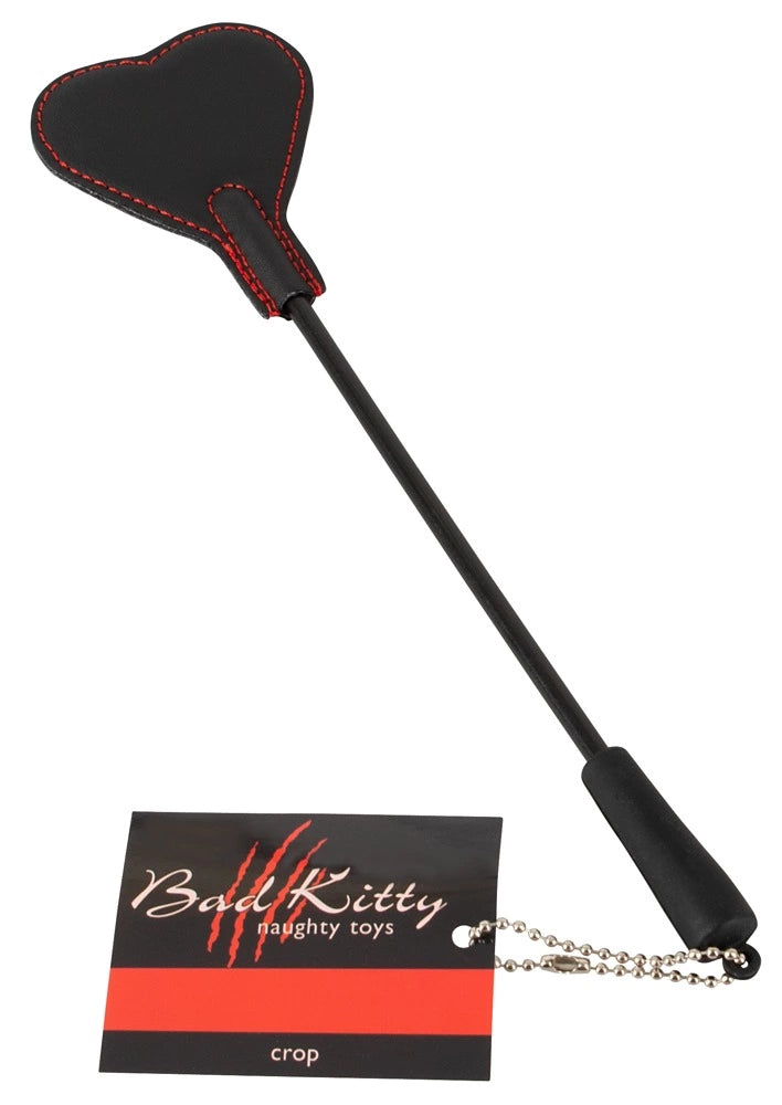 TC WI günstig Kaufen-Heart Mini Crop. Heart Mini Crop <![CDATA[Hot spanks!. Small black crop with a paddle (design may vary). One side is in a leather look and the other side is faux fur. Red stitching.. Complete length 25 cm. Polyurethane, polyester, stick: polyvinyl (chlori