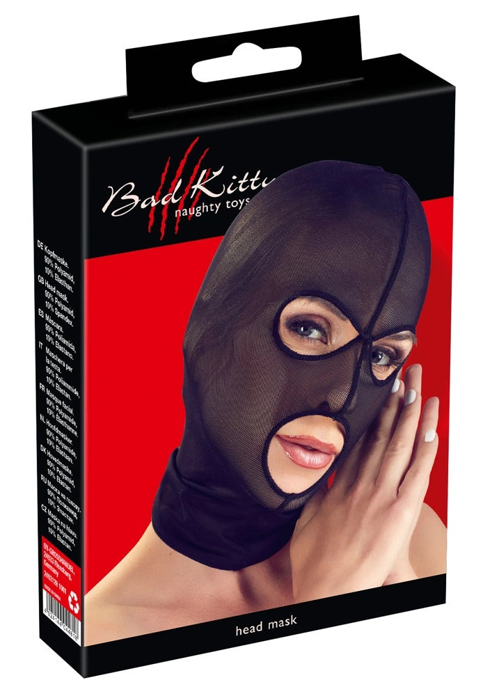 Out for günstig Kaufen-Bad Kitty Head Mask. Bad Kitty Head Mask <![CDATA[A mysterious look!. Very stretchy head mask made out of finely woven, semi transparent powernet. The mask is comfortable and fits like a second skin. The large holes for the eyes and mouth are decorated wi