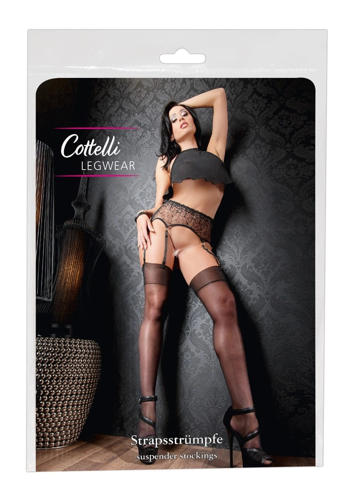 CENTRE günstig Kaufen-Stockings 8. Stockings 8 <![CDATA[Makes your legs the centre of attention!. Stockings with a preformed foot part. Made out of shiny velvety soft material. With classic borders.. 20 denier. 88% polyamide, 12% spandex. Oeko-Tex certified.]]>. 