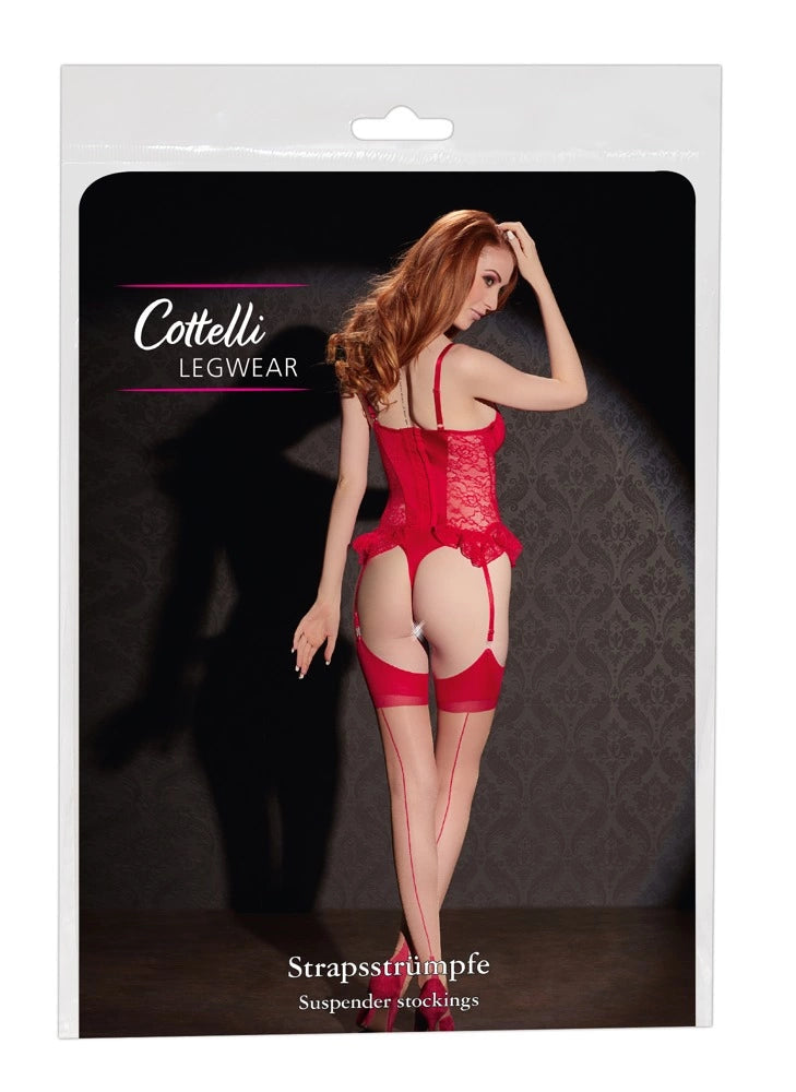 Mate X günstig Kaufen-Stockings skin/red 4. Stockings skin/red 4 <![CDATA[Tempting and sexy!. These stockings will mesmerize you with their classic elegance. They should be attached to suspender straps and will add an extra sexy touch to any outfit.. The soft material around t