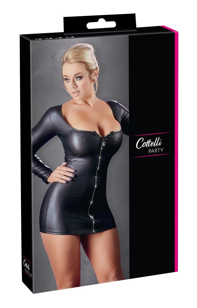 Sleeve Is günstig Kaufen-Dress with a Sparkly Zip XL. Dress with a Sparkly Zip XL <![CDATA[Cool seduction!. This black mini dress has long sleeves and is wonderfully tight-fitting. It clings to your body and emphasises your beautiful feminine curves.. You will look absolutely stu