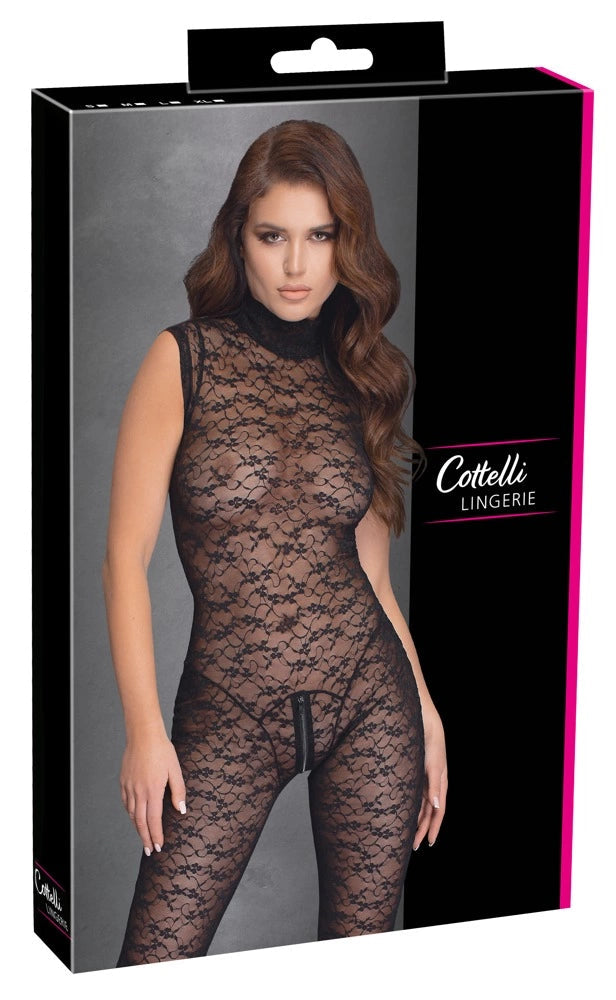 Sleeve Is günstig Kaufen-Jumpsuit Lace L. Jumpsuit Lace L <![CDATA[Provocatively transparent!. Sleeveless jumpsuit from Cottelli LINGERIE made entirely out of soft lace that fits like a second skin.. The highlight is the practical 2-way zip that starts at the top of the crotch, g