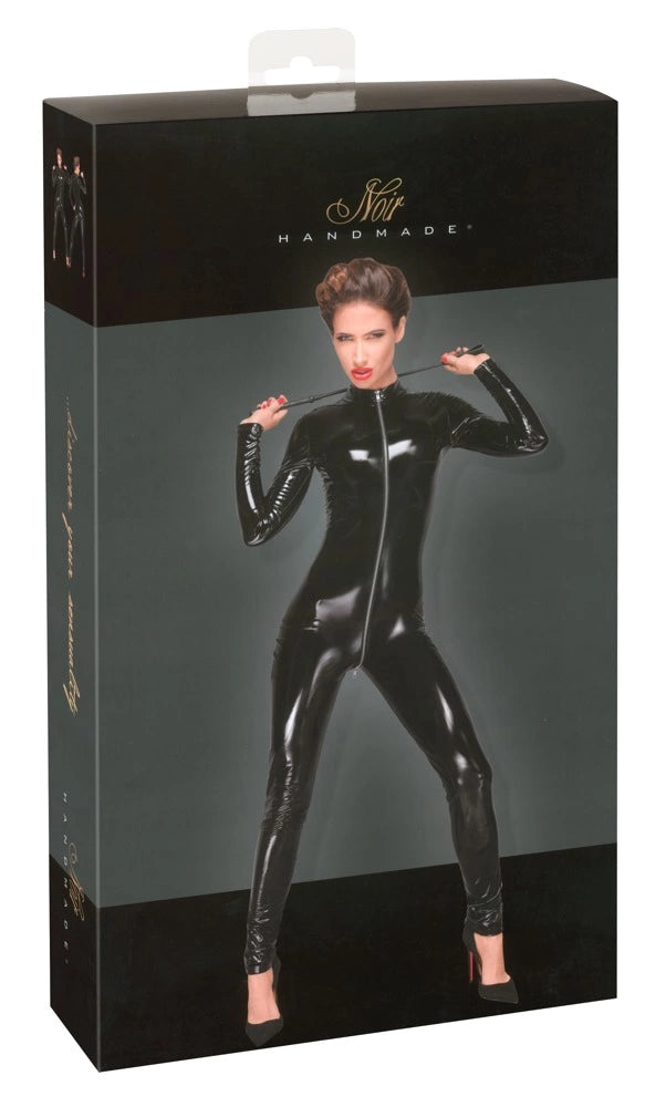 Noir/Bitume günstig Kaufen-Noir Jumpsuit Zip S. Noir Jumpsuit Zip S <![CDATA[Perfect for fetish parties!. Sensual, shiny jumpsuit for a more saucy appearance. There is a decorative, full-length 3-way metal zip that goes from the collar all the way down to the crotch.. The long slee