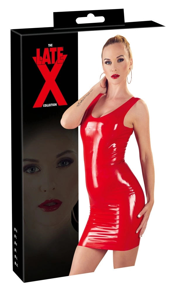 Sleeve Is günstig Kaufen-Latex Dress red XS. Latex Dress red XS <![CDATA[A classic style in a bright colour!. Beautiful, classic dress made out of bright red, natural latex. The dress is sleeveless and has a large round neckline. It clings sexily to breathtaking curves and puts t