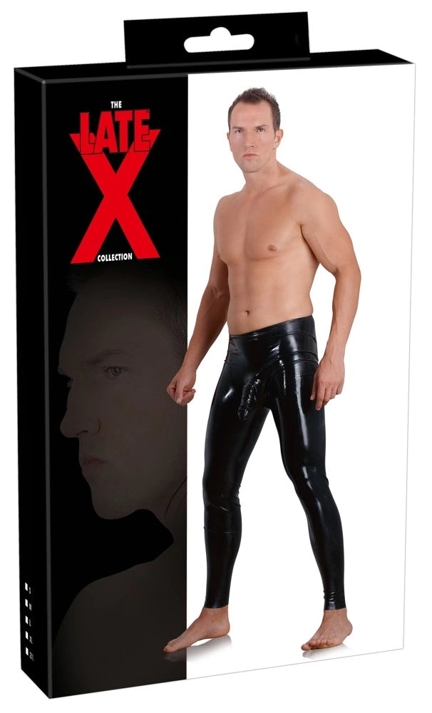 Es war günstig Kaufen-Men's Latex Leggings Sleeve S. Men's Latex Leggings Sleeve S <![CDATA[A masculine eye-catcher!. Skin-tight leggings with a penis/testicle sleeve. They are perfect for the wildest fantasies and a shiny gem for any fetish wardrobe.. Penis/testicle sleeve: 1