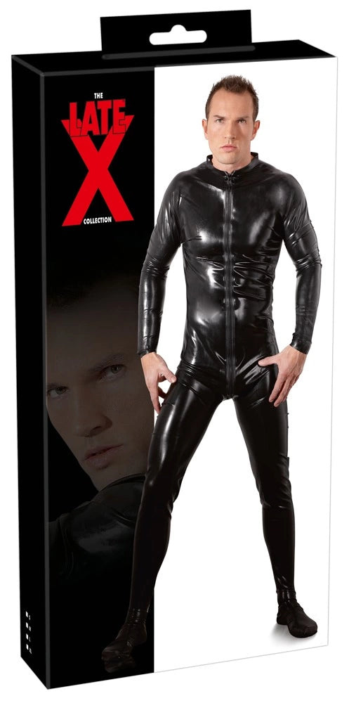 at the  günstig Kaufen-Men's Latex Jumpsuit S. Men's Latex Jumpsuit S <![CDATA[For wild (party) nights!. Skin-tight jumpsuit with a 3-way zip that goes right over the buttocks. A real gem for any fetish wardrobe.. Latex (thickness: 0.4 mm). Made from natural rubber latex which 