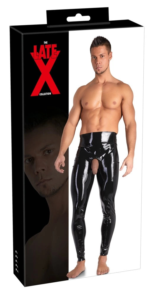 Are He günstig Kaufen-Men's Latex Leggings S. Men's Latex Leggings S <![CDATA[A masculine eye-catcher!. Skin-tight leggings with a showmaster opening for the penis and testicles. They are made for the wildest of fantasies and are a real shiny gem for any fetish wardrobe.. Show