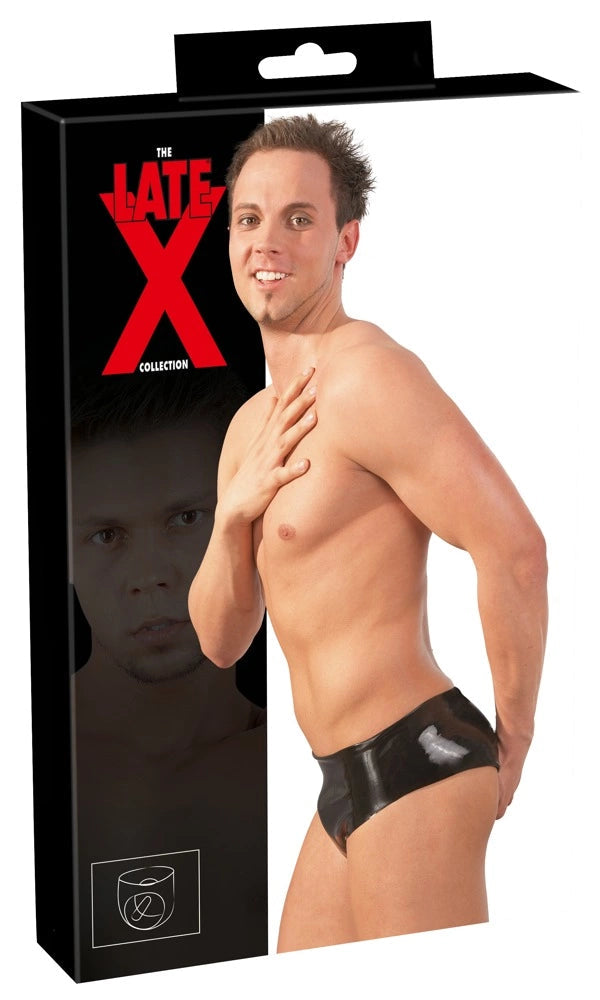 ana The günstig Kaufen-Latex Men's Briefs black M/L. Latex Men's Briefs black M/L <![CDATA[Perfect for anal fans!. Classic briefs made out of latex. The briefs have a securely integrated anal dildo.. It will be a shiny gem in any fetish wardrobe. It is also comfortable to wear 