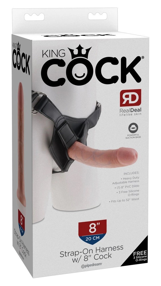 Act Ein günstig Kaufen-King Cock Strap-On 8 inch. King Cock Strap-On 8 inch <![CDATA[Perfect for pegging or lesbian love!. This practical strap-on comes with a realistic, aesthetic dildo that can be removed and used on its own. The pronounced glans and veins are extremely life-