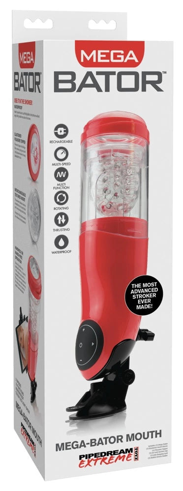 The Ten günstig Kaufen-PET Mega-Bator Mouth Red/Clear. PET Mega-Bator Mouth Red/Clear <![CDATA[Automatic blowjob – directly from the tablet!. The innovative masturbator with a mouth opening provides an intense masturbation experience because of its motor which can also make t