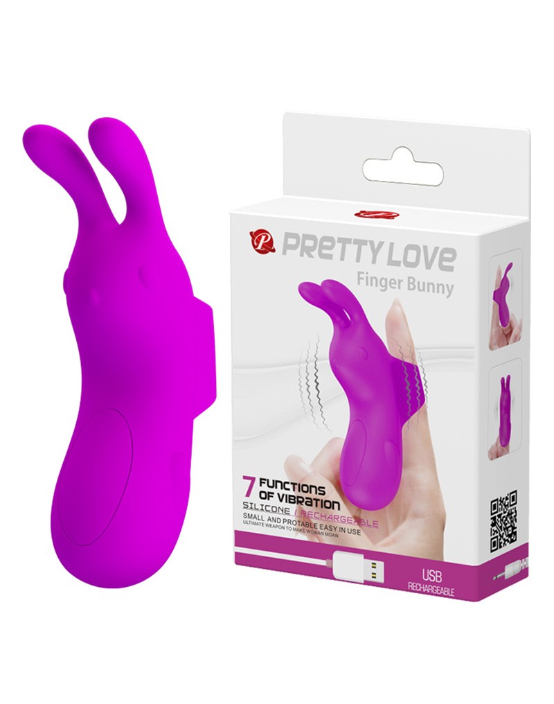 Love and  günstig Kaufen-Pretty Love Finger Bunny. Pretty Love Finger Bunny <![CDATA[Rechargeable, silicone finger sleeve with rabbit ears. This small, portable and easy to use finger sleeve has 7 different vibration functions and a memory function.]]>. 