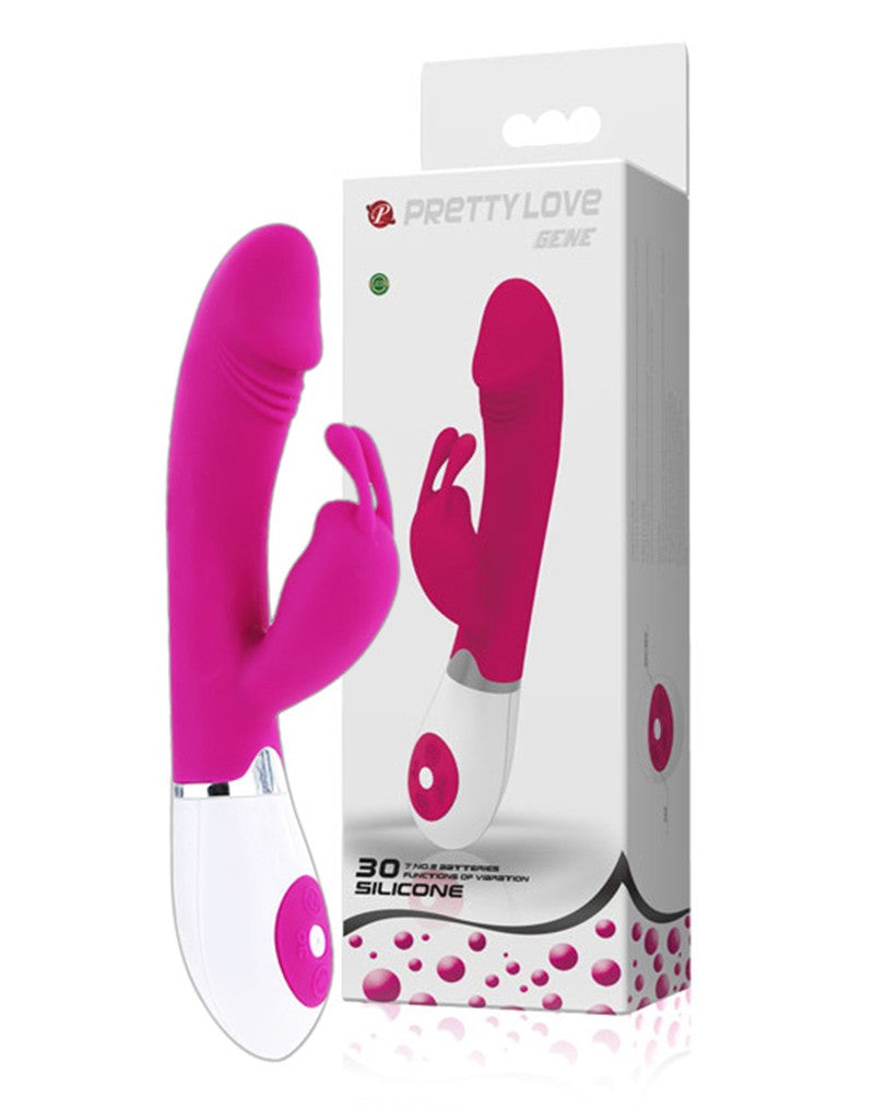 Love and  günstig Kaufen-Pretty Love - Gene. Pretty Love - Gene <![CDATA[This sleek design will satisfy your deepest desires and make all your rabbit fantasies a reality. This intense silicone rabbit vibrator has dual motors so you can control where you prefer the most pleasure a