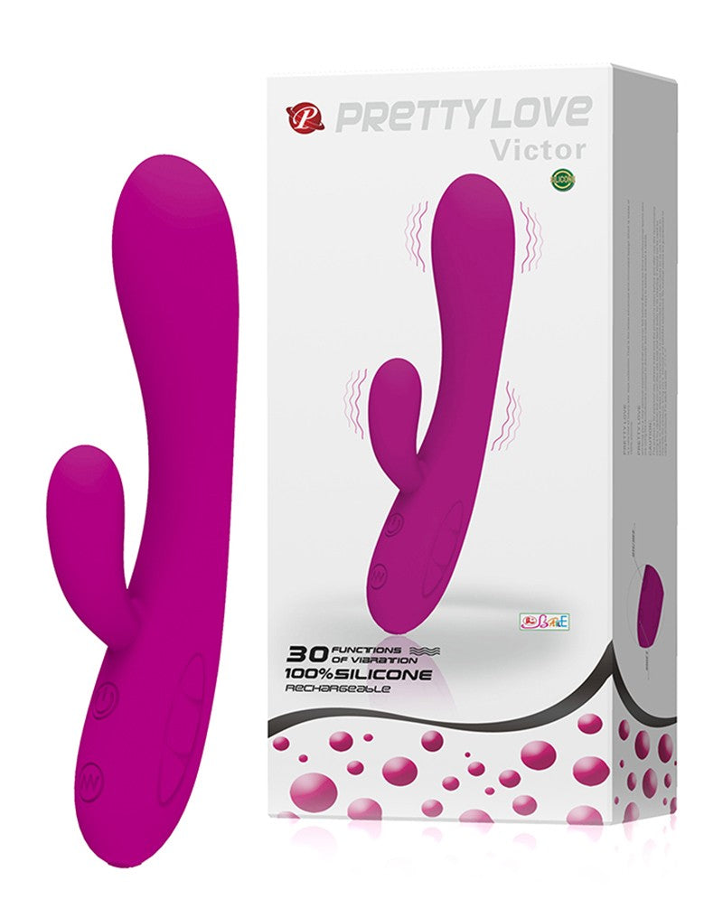 and The günstig Kaufen-Pretty Love - Victor. Pretty Love - Victor <![CDATA[The contoured shape is designed to offer maximum pleasure.. This vibrator offers simultaneous internal and external stimulation with 30 functions of vibration. A rechargeable and waterproof design.]]>. 
