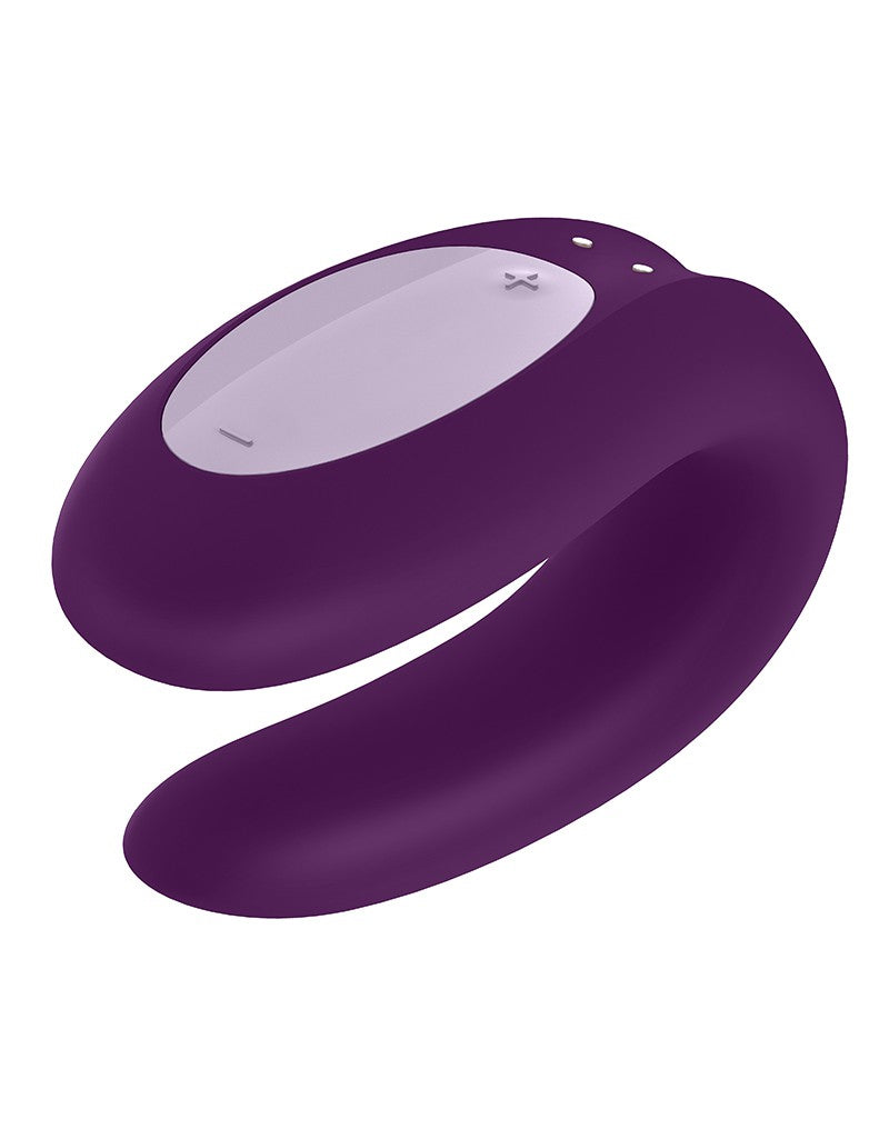 se bei günstig Kaufen-Satisfyer Double Joy Purple  / incl. Bluetooth and App. Satisfyer Double Joy Purple  / incl. Bluetooth and App <![CDATA[Double Joy Paar Vibrator. Die Double Joy stimuliert beide Partner beim Sex. Die U-Form ist innen und außen angebracht und sorgt für e
