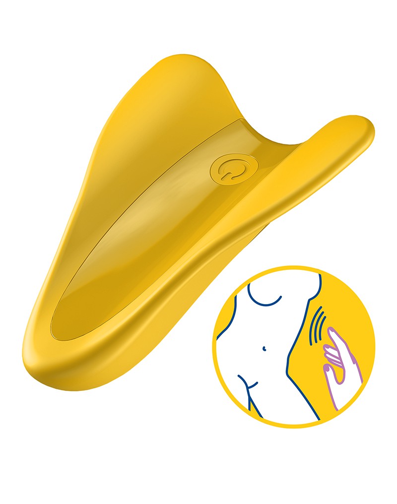 Wand Vibration günstig Kaufen-Satisfyer High Fly - Yellow. Satisfyer High Fly - Yellow <![CDATA[Satisfyer High Fly - Vingervibrator. High Fly verwandelt Ihren Finger in einen Handstimulator mit beeindruckenden Vibrationen. Dank der ergonomischen Form des Vibrators passt er perfekt auf