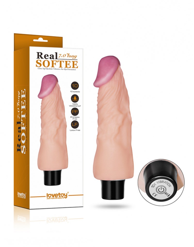 The of günstig Kaufen-Vibrating Real Softee 7" Realistic. Vibrating Real Softee 7" Realistic <![CDATA[This realistic vibrator is designed with attention to detail. It feels silky soft and with its impressive size it is specifically designed to give you the pleasure tha
