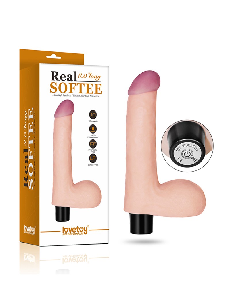 The of günstig Kaufen-Vibrating Real Softee 8" Realistic. Vibrating Real Softee 8" Realistic <![CDATA[This realistic vibrator is designed with attention to detail. It feels silky soft and with its impressive size it is specifically designed to give you the pleasure tha