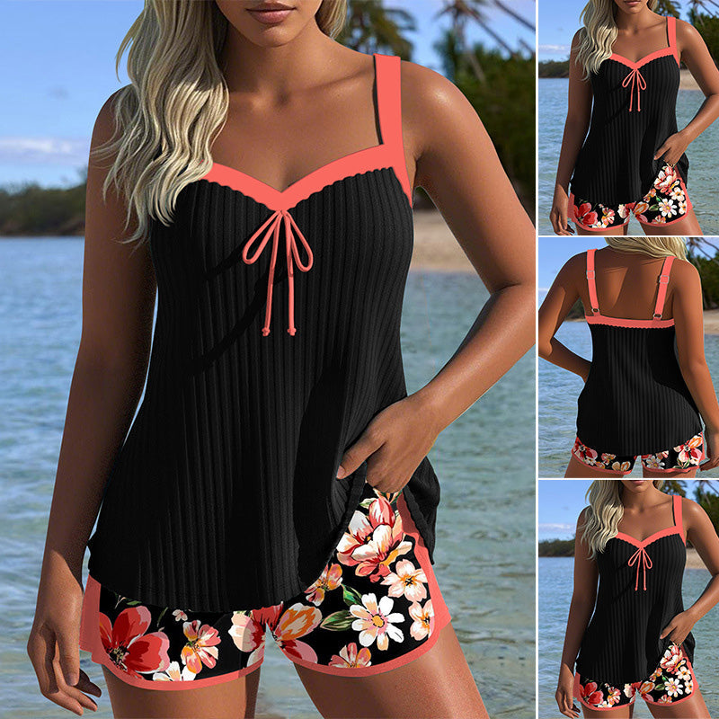 【Buy One Get One Free】⏳Limited Time Offer🩱Printed Swimsuit and Shorts Set