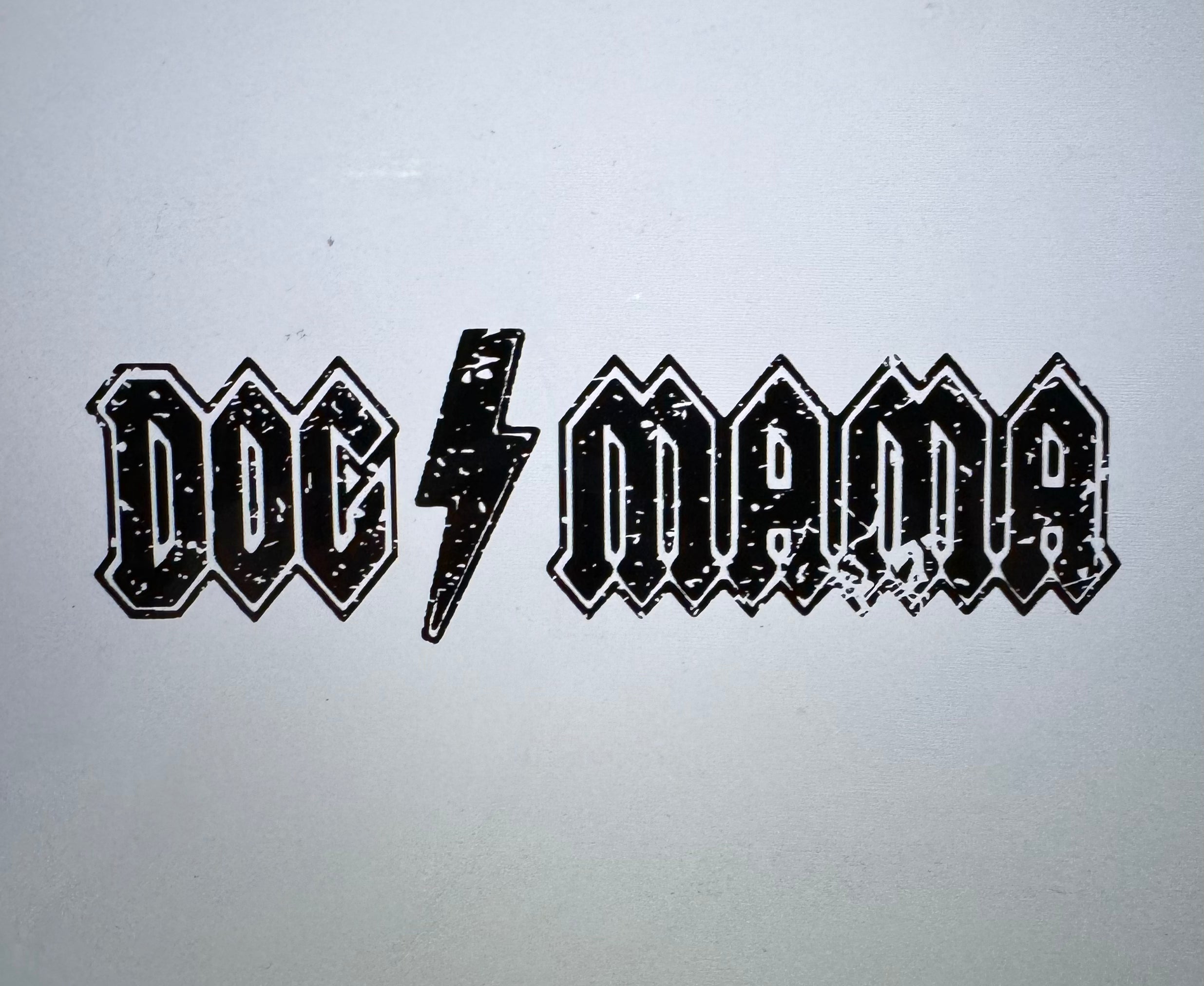 DOG MAMA ACDC Style DISTRESSED