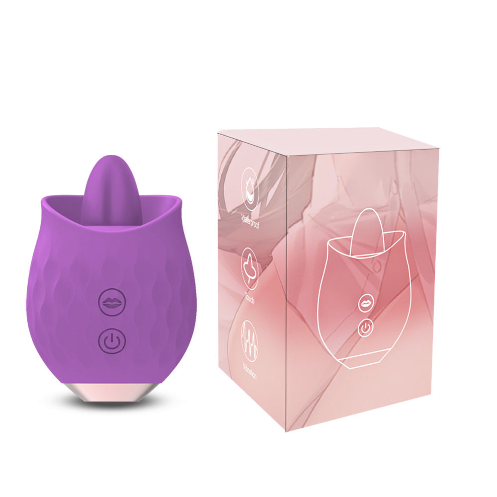 Rose Toy With Tongue Vibrator for Women - Pearlvibe