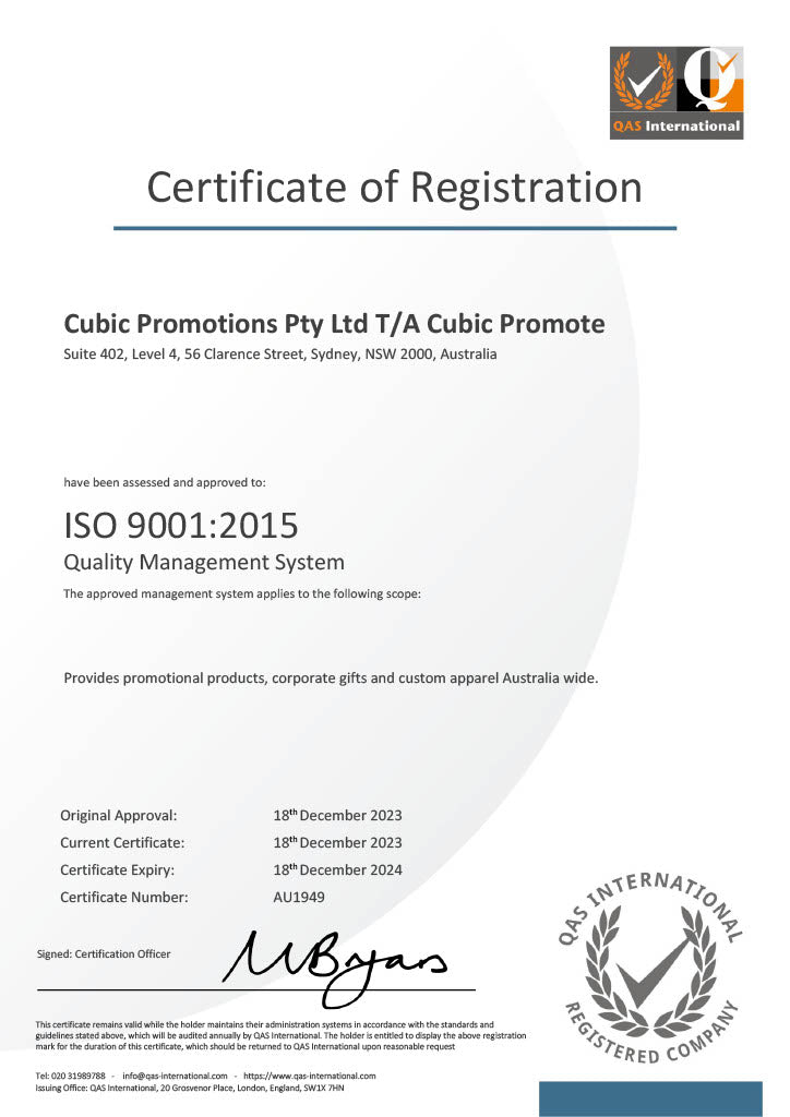 ISO 9001:2015 Certificate