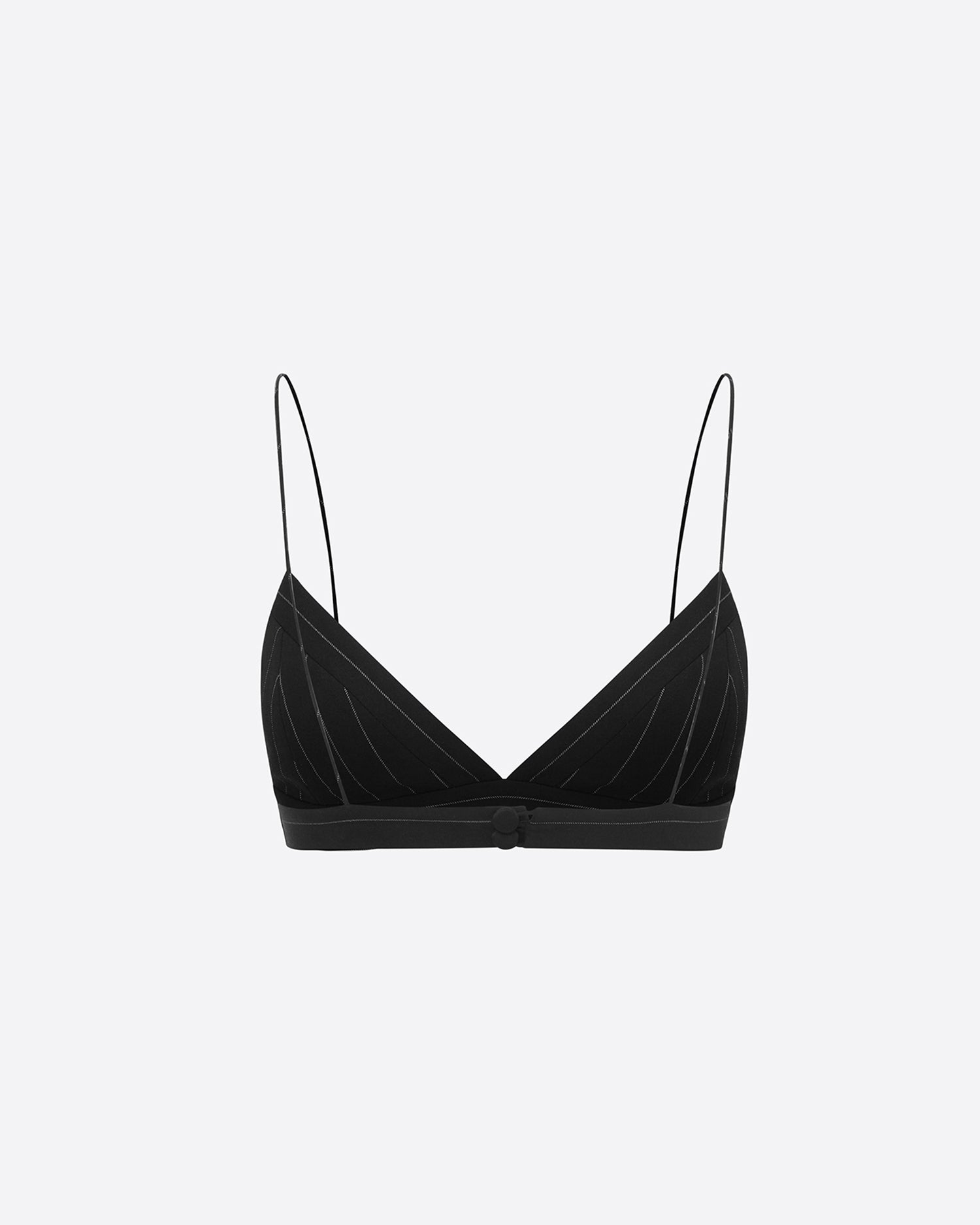 Bralette in Lurex Pinstripe