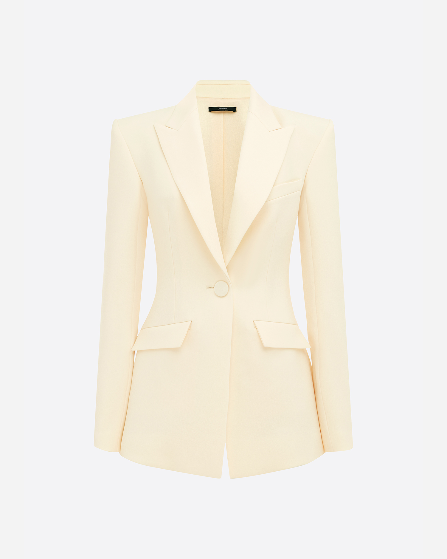 Fitted Blazer in Stretch Crepe