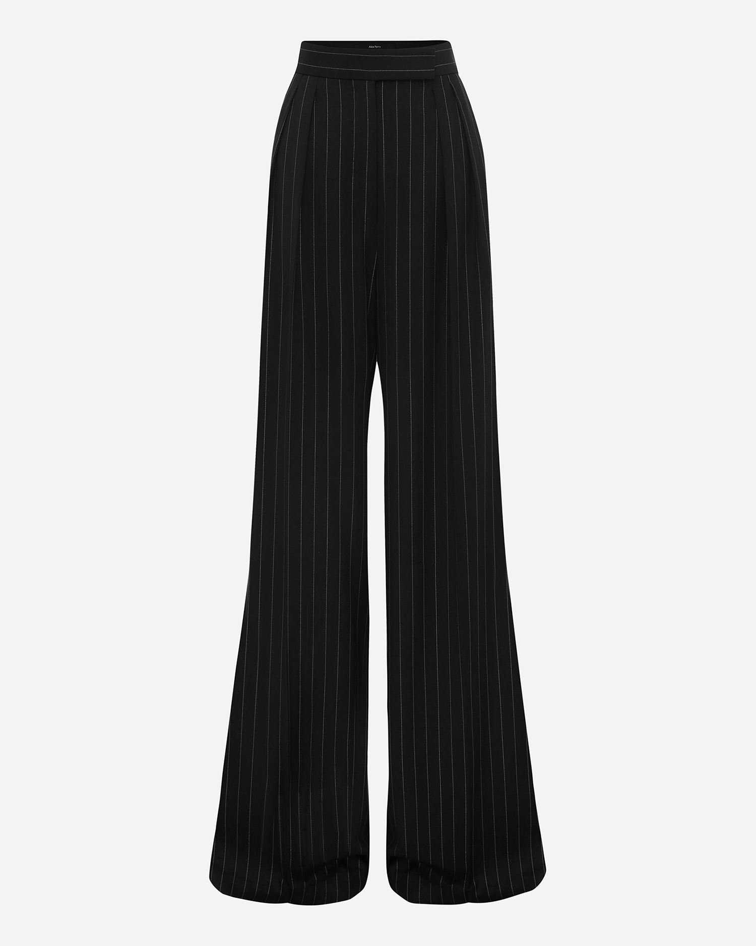 Pleated Trouser in Lurex Pinstripe