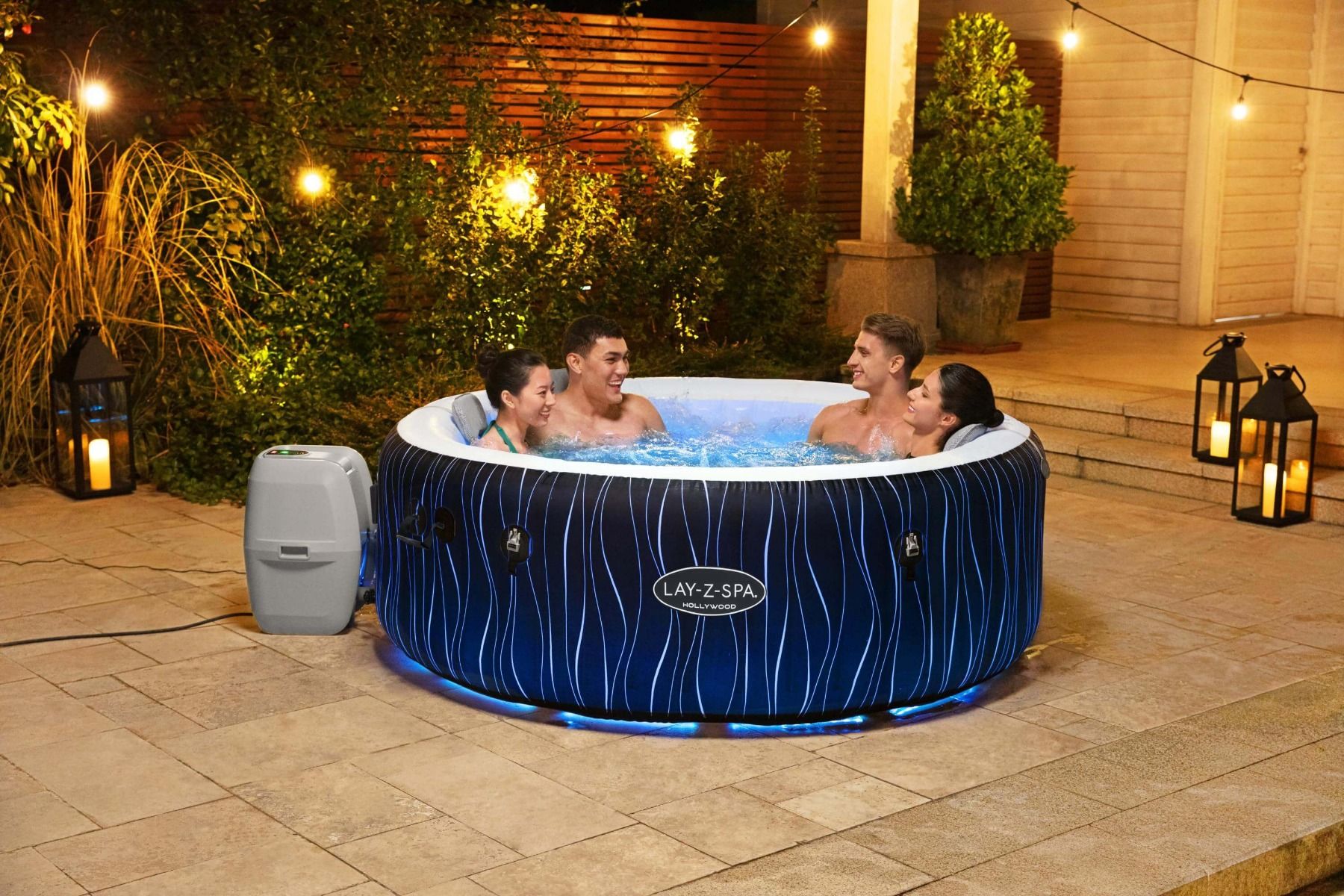 6 person inflatable hot tub