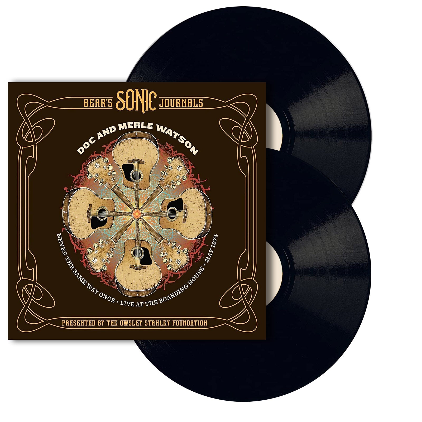 OSF Doc & Merle Watson: Never the Same Way Once – Live at the Boarding House – May 1974 Double Vinyl Set - Owsley Stanley Foundation product image