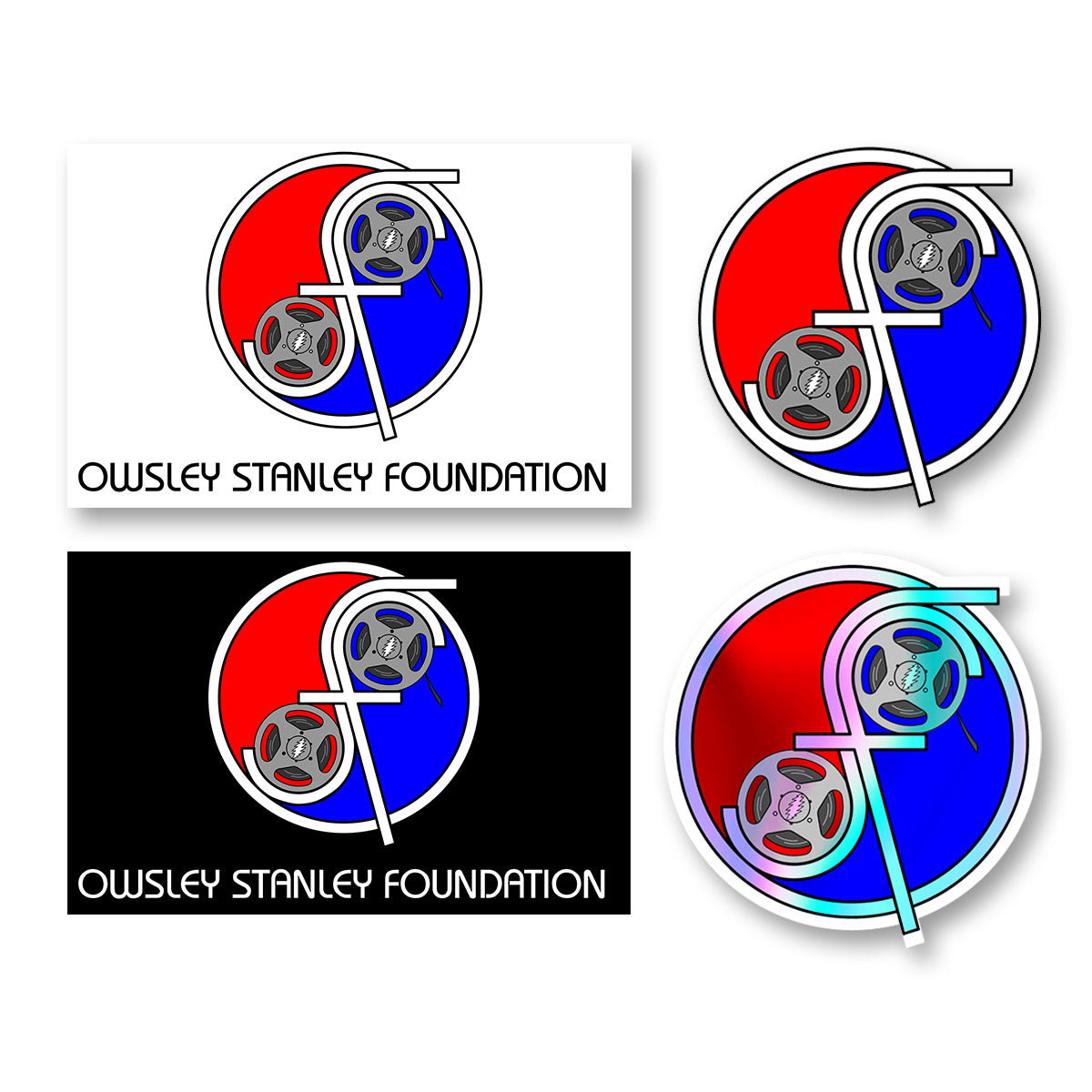 OSF Reel Your Face Weatherproof Stickers - Owsley Stanley Foundation product image