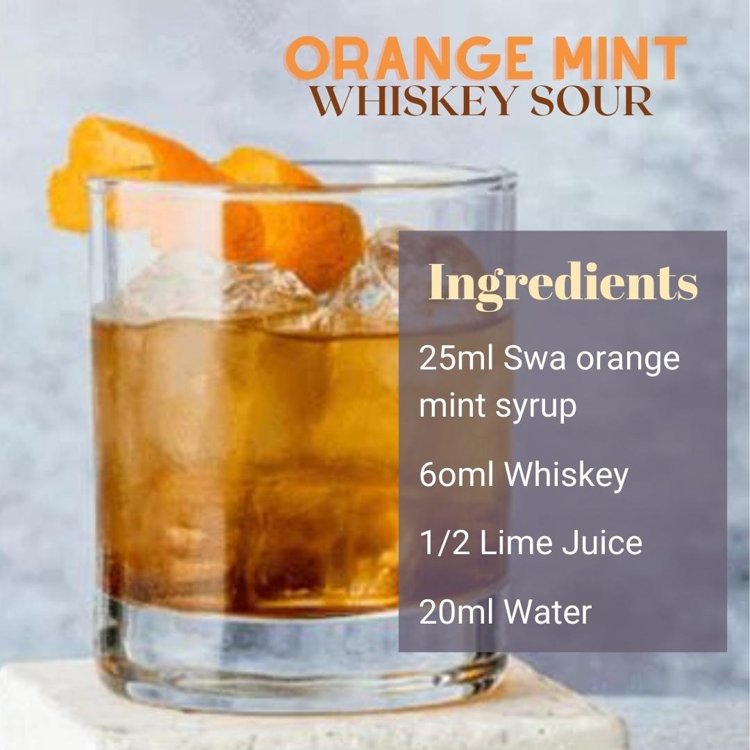 Orange Mint Whiskey Sour