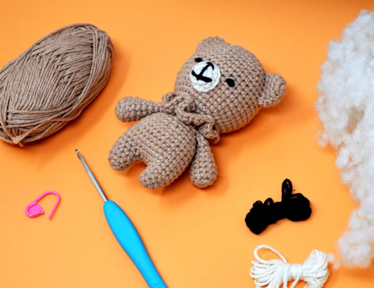 Gingersnap Cat Crochet Kit By The Knitty Critters