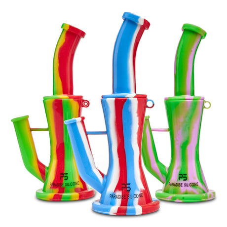 5 Silicone Showerhead Perc Dab Rig Bubbler - Rasta, Up-N-Smoke, Online  Smoke Shop