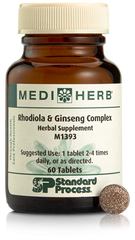 bottle of mediherb rhodiola and ginseng complex