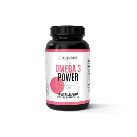 omega 3 power supplement bottle