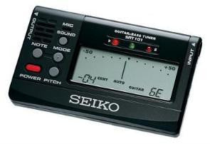 Seiko Accessories: Black SAT 101 Guitar Tuner – Guitar Gallery