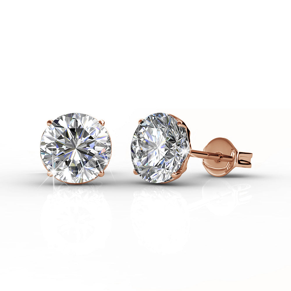 swarovski white gold stud earrings