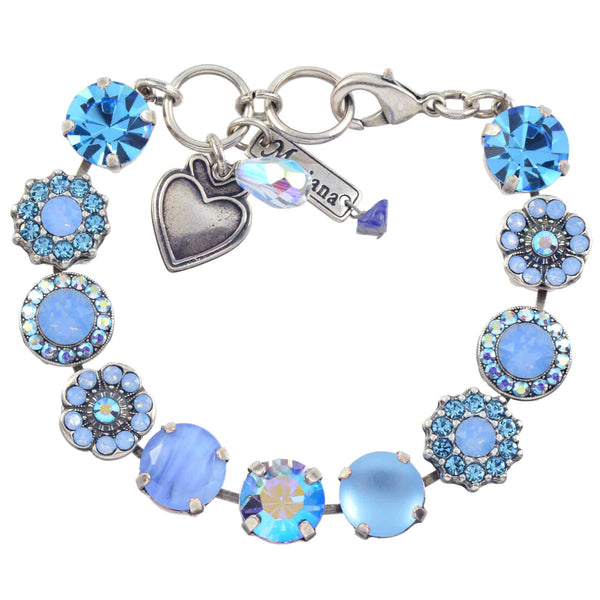 Mariana Jewelry Periwinkle Flower Bracelet, Blue | B-4084 1343 SP – En ...