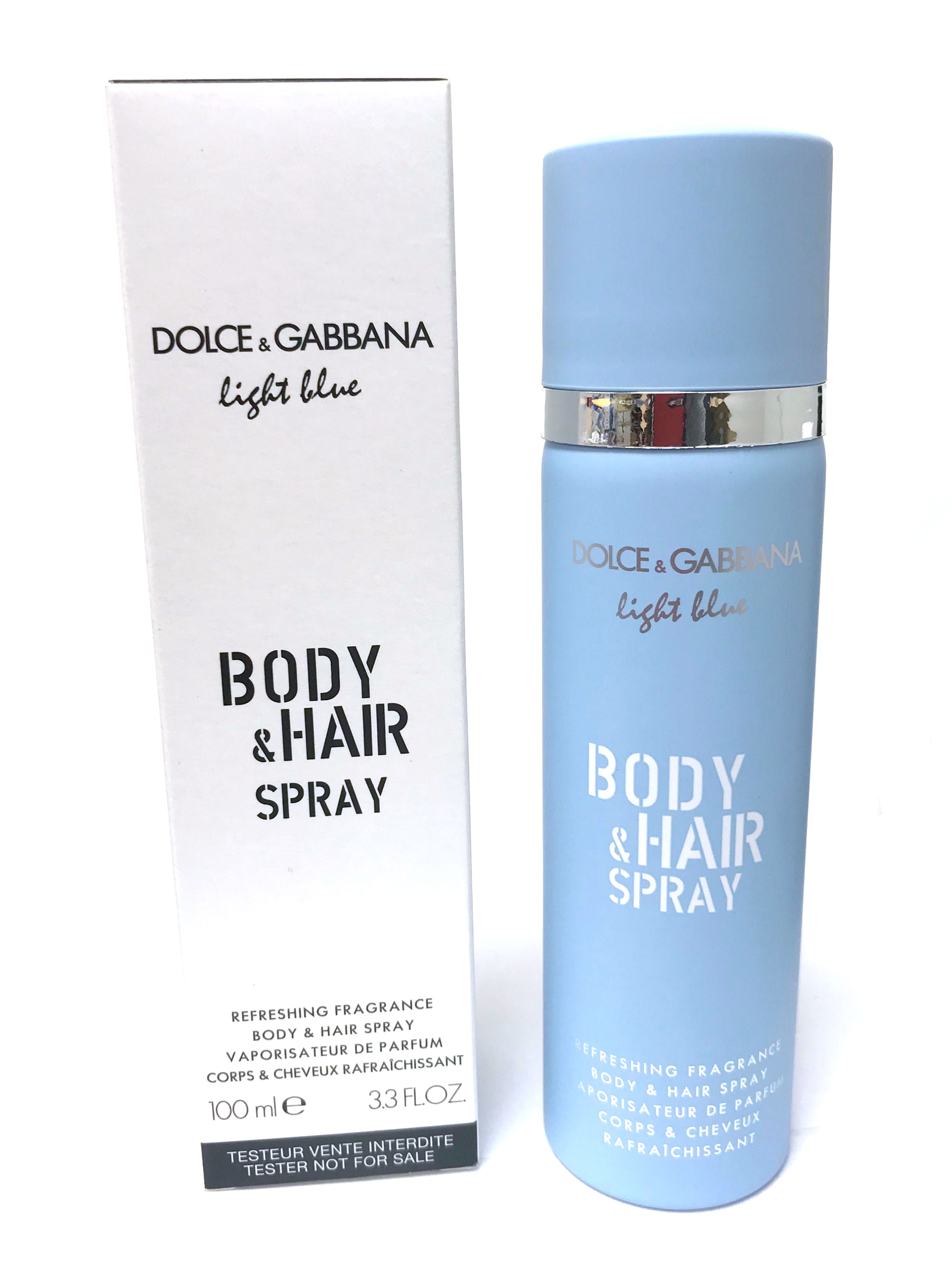 Light Blue Women by Dolce & Gabbana Body & Hair Spray  oz (Tester) –  Cosmic-Perfume