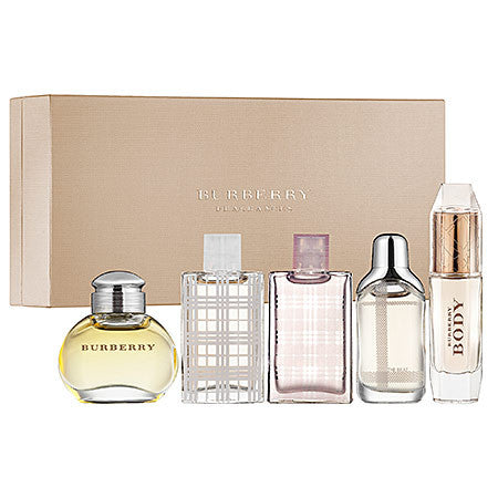 Burberry For Women 5 pc Miniature Fragrance Collection (Classic/Brit/T –  Cosmic-Perfume