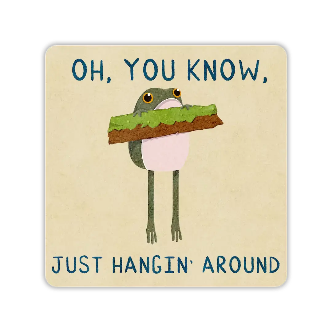 Just Hangin' Around Frogson Sticker