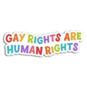 Gay Rights Are Human Rights Sticker - Stick With Finn - Human Rights Reader